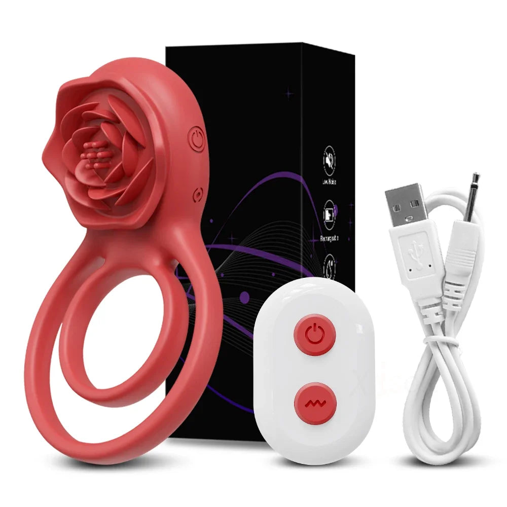 Rose Pulse Vibrating Cock Ring Illuminaughty Rose Pulse Vibrating Cock Ring Illuminaughty