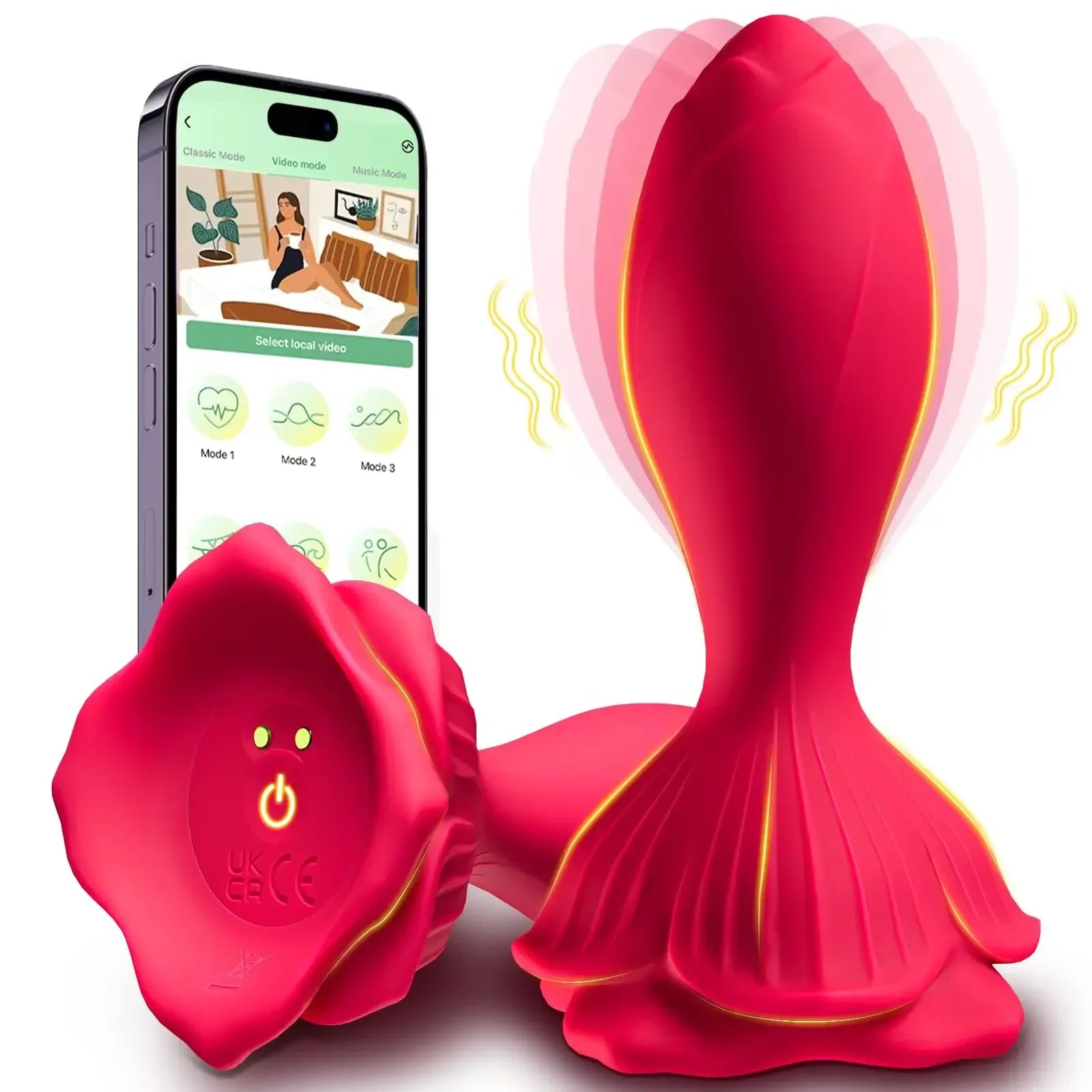 Rose Vibrance Plug Illuminaughty Rose Vibrance Plug Illuminaughty