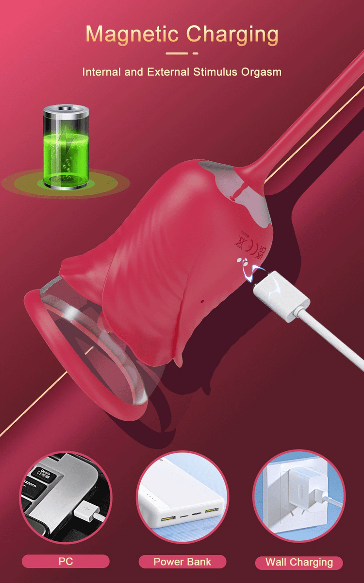 Rose Bliss Pleasure Pump – Licking, Sucking, Thrusting, Vibrating