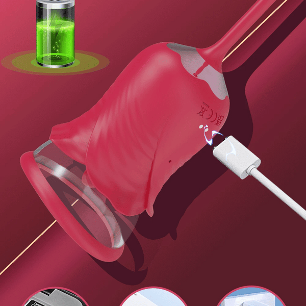 Rose Bliss Pleasure Pump – Licking, Sucking, Thrusting, Vibrating
