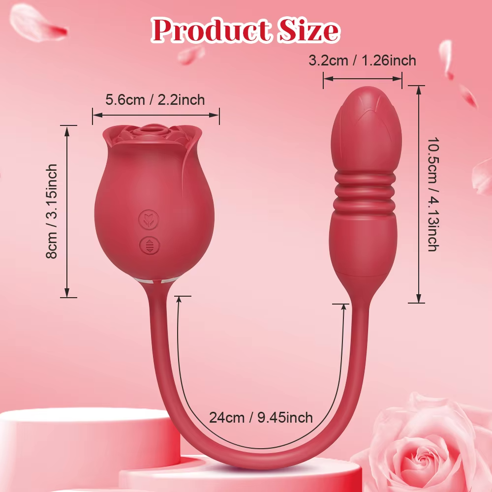 Rose Sensation – Sucking & Thrusting Vibrator