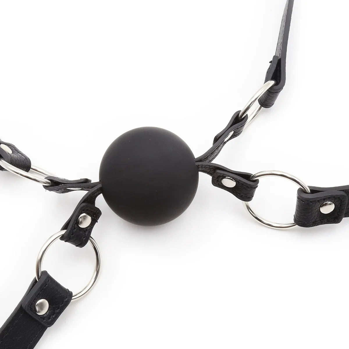 Dual Intimacy Ball Gag – Double Mouth Gag for Couples