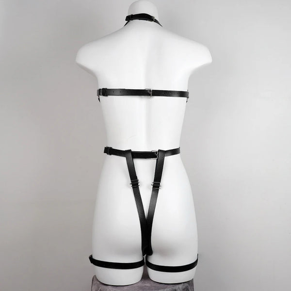 Midnight Blush Body Harness – Adjustable Leather Harness