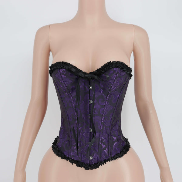 Amethyst Dusk Corset – Deep Purple Lace-Up