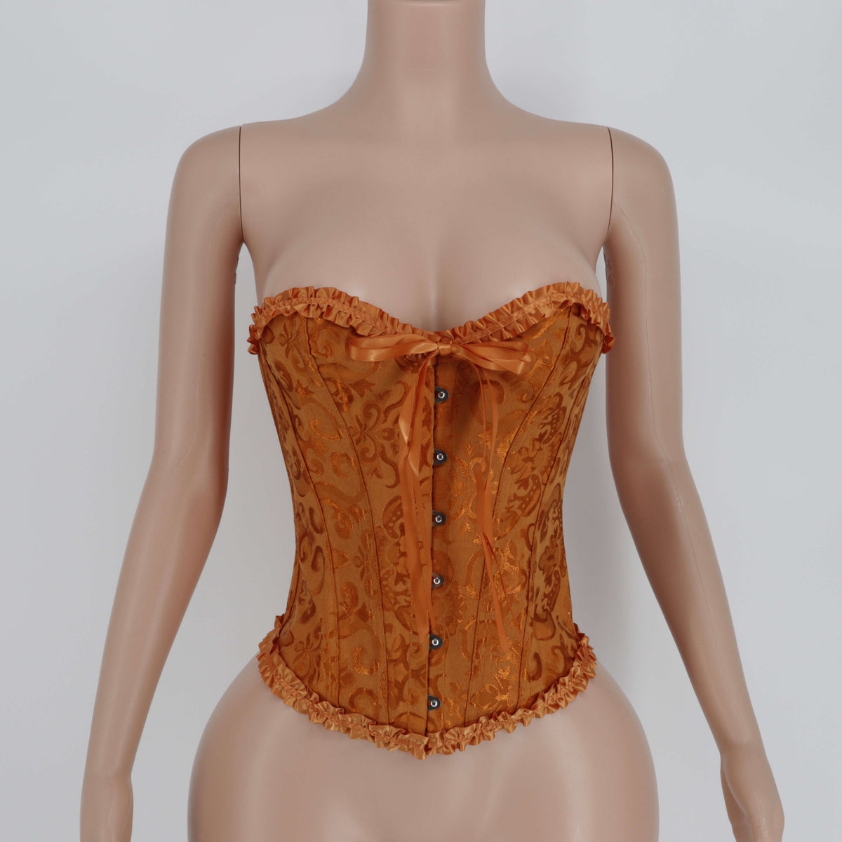 Golden Radiance Corset – Elegant Gold Lace-Up