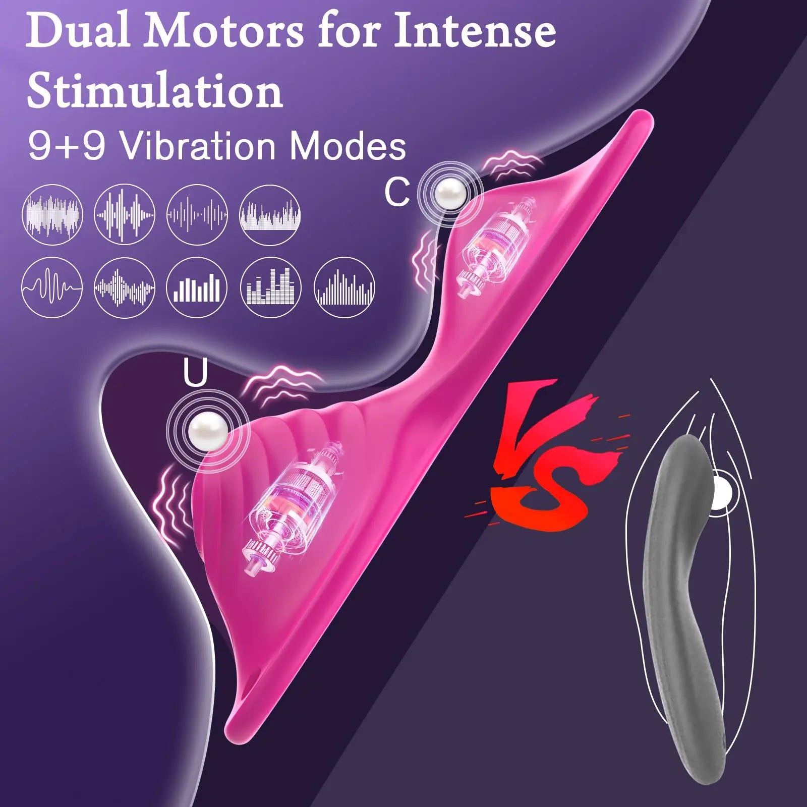 Sit and Ride Dual Motor Vibrator Illuminaughty Sit and Ride Dual Motor Vibrator Illuminaughty