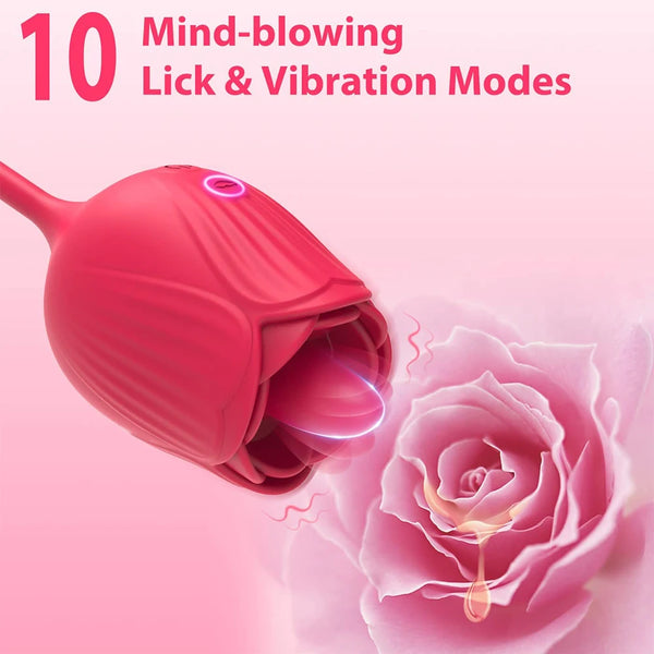 Rose Rhythm – Licking & Thrusting Vibrator