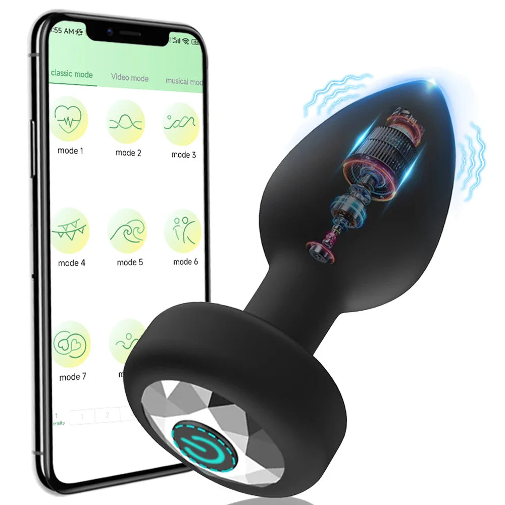 Vibrating Butt Plug Illuminaughty Vibrating Butt Plug Illuminaughty