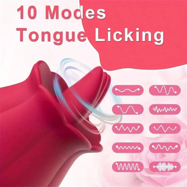 Rose Caress – Licking Vibrator