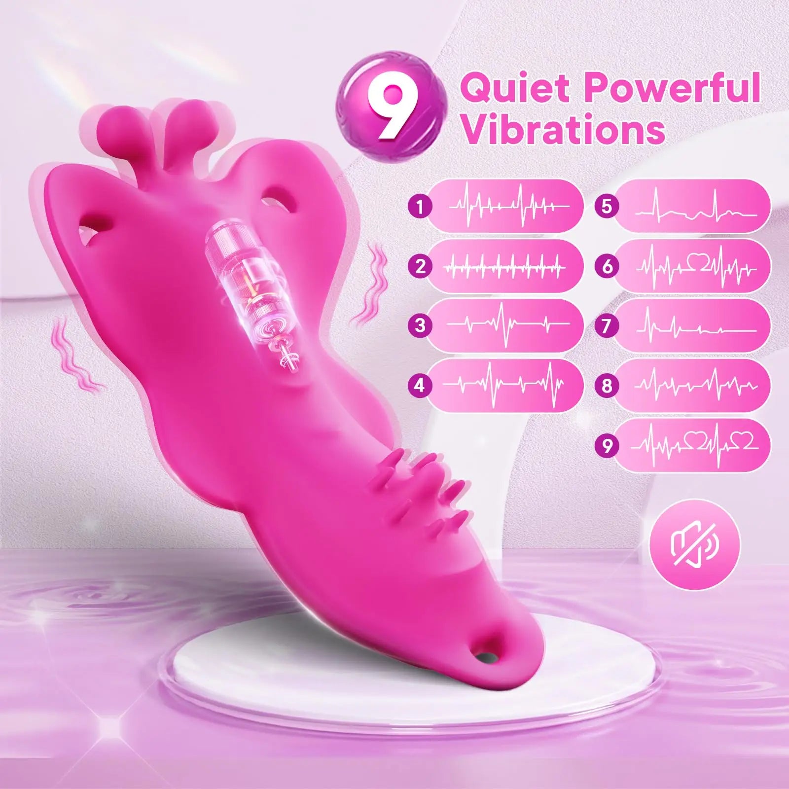 Butterfly Bliss App-Controlled Wearable Vibrator Illuminaughty Butterfly Bliss App-Controlled Wearable Vibrator Illuminaughty