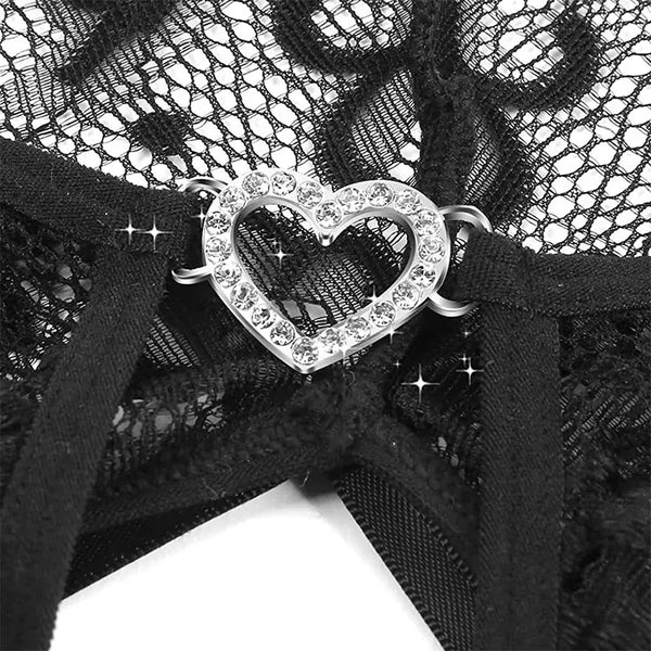 Seductive Lace Crotchless Teddy Lingerie