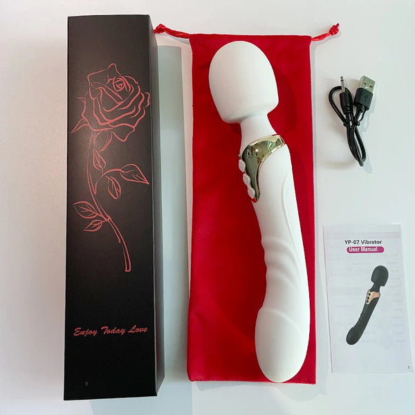 Ultimate Vibe Wand 10-Mode Dildo Vibrating Massager for Intense Plea Illuminaughty Ultimate Vibe Wand 10-Mode Dildo Vibrating Massager for Intense Plea Illuminaughty