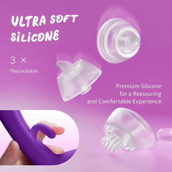 Dildo Vibrator with Replaceable Tip