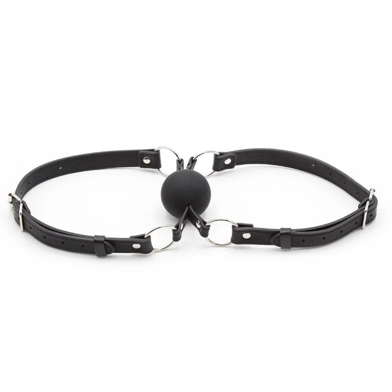 Dual Intimacy Ball Gag – Double Mouth Gag for Couples